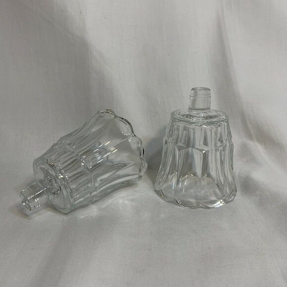 Clear Glass 4" Peg Candle Holders (set of 2) - Picture 1 of 6